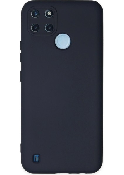Realme C25Y Kılıf Nano Içi Kadife Silikon - Lacivert - NX3904-6576