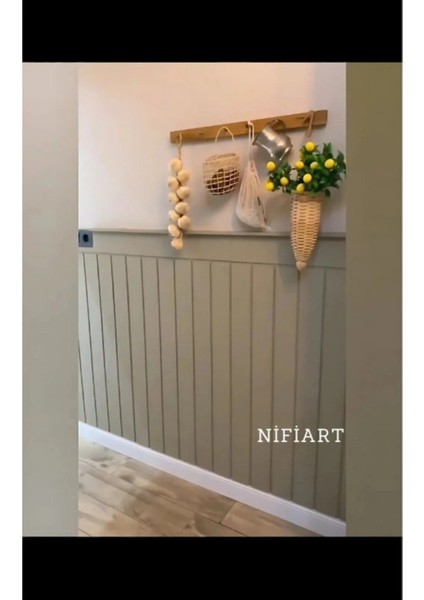 Boyanabilir Ahşap Duvar Paneli 54X105 Cm, 5'li Set, Renkli ve Şık Tasarım indirimleri