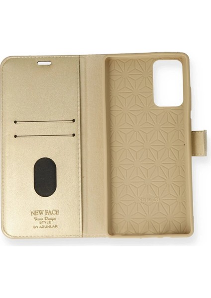 Samsung Galaxy Note 20 Kılıf Trend S Plus Kapaklı Kılıf - Gold - NX6764-3687 fiyatları