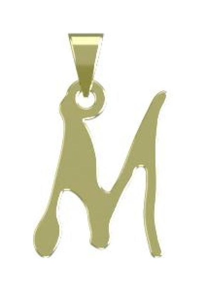 14 Ayar Altın M Harfi Kolye Ucu 0.3 Gr, KC17080 Kodlu modelleri