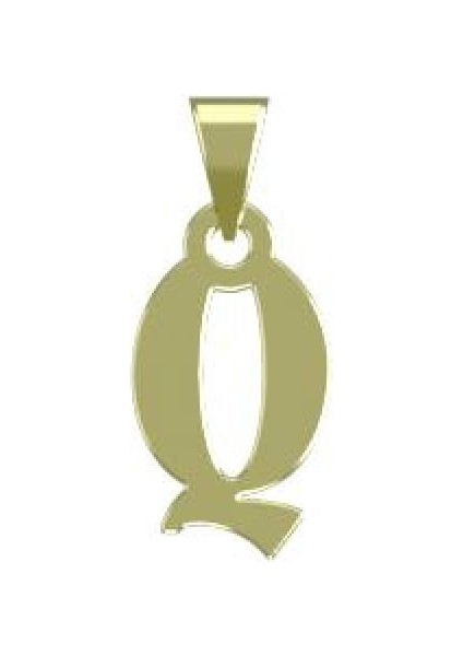 14 Ayar Altın Q Harfi Kolye Ucu 0.3 Gr, KC17162 Kodlu modelleri