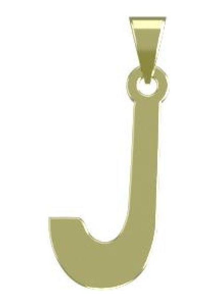 14 Ayar Altın J Harfi Kolye Ucu 0.3 Gr, KC16635 Kodlu modelleri