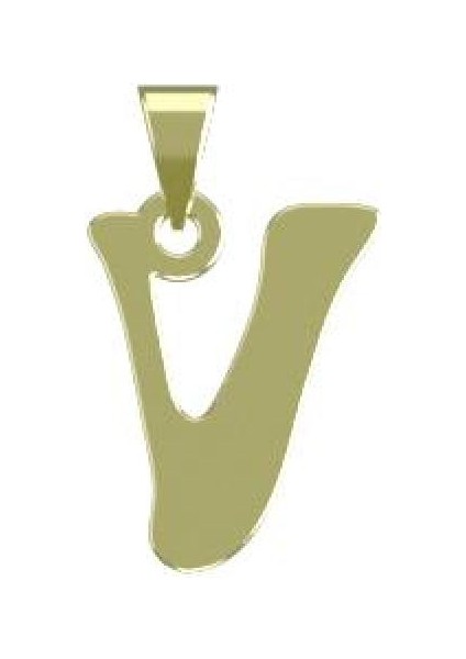 14 Ayar Altın V Harfi Kolye Ucu 0.3 Gr, KC17108 Kodlu modelleri