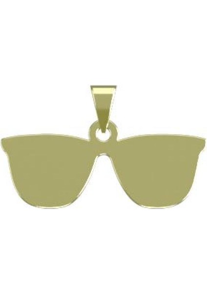 14 Ayar Altın Gözlük Kolye Ucu 0.3 Gr, KC17296 Kodlu modelleri