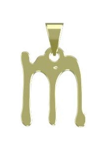 14 Ayar Altın M Harfi Kolye Ucu 0.3 Gr, KC17119 Kodlu modelleri