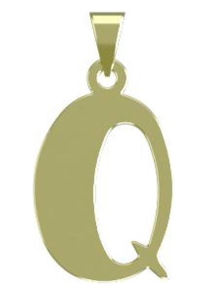 14 Ayar Altın Q Harfi Kolye Ucu 0.3 Gr, KC16647 Kodlu modelleri