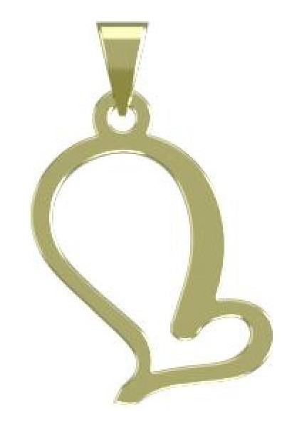 14 Ayar Altın Kalp Kolye Ucu 0.3 Gr, KC17494 Kodlu modelleri