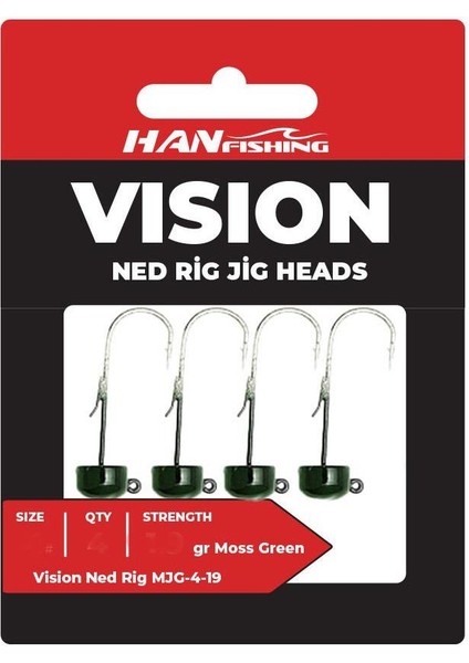 Vision Ned Rig Moss Green Jighead