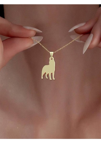 14 Ayar Altın Köpek Kolye Ucu 0.3 Gr, KC16346 Kodlu