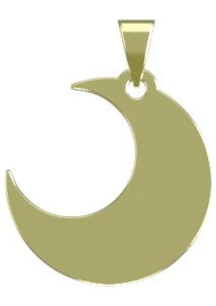 14 Ayar Altın Ay Kolye Ucu 0.3 Gr, KC11859 Kodlu modelleri