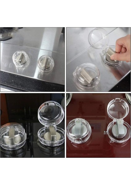 Şeffaf Turuncu Mutfak Fırın ve Gaz Ocak Düğme Koruyucu Seti modelleri