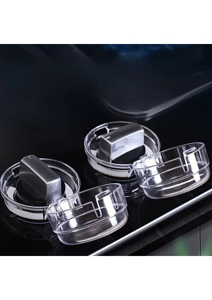 Şeffaf Turuncu Mutfak Fırın ve Gaz Ocak Düğme Koruyucu Seti fırsatları