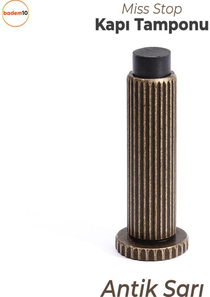 Kapı Stoperi Tamponu Eskitme Antik Vidalı Metal Tutacağı Tutucu Kapı Arkası Duvar Kolu Stopu Takozu