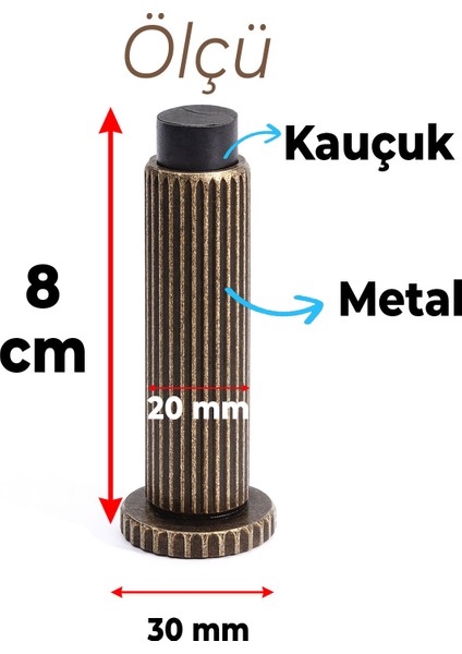 Kapı Stoperi Tamponu Eskitme Antik Vidalı Metal Tutacağı Tutucu Kapı Arkası Duvar Kolu Stopu Takozu modelleri