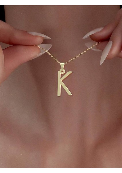 14 Ayar Altın K Herfa Kolye Ucu 0.3 Gr, KC16844 Kodlu