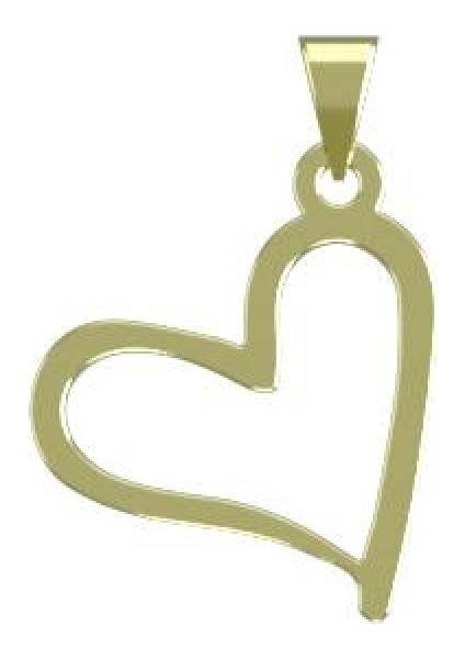 14 Ayar Altın Kalp Kolye Ucu 0.3 Gr, KC17504 Kodlu modelleri