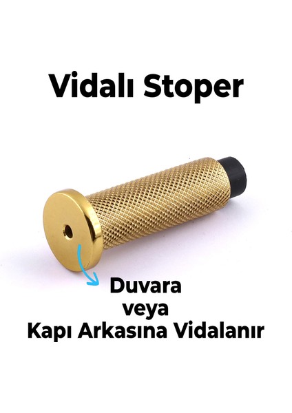 Kapı Stoperi Tamponu Gold Altın Vidalı Metal Tutacağı Tutucu Kapı Arkası Duvar Kolu Stopu Takozu fırsatları