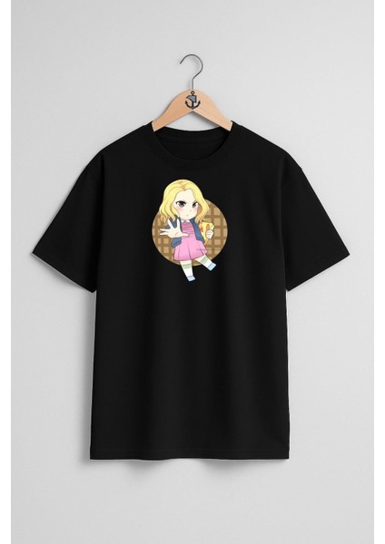 Oversize Eleven Drawing Göğüs Tasarımlı Unisex T-Shirt