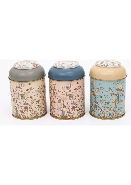 3'lü Metal Saklama Kabı Seti, Renkli, 9 Cm, Erzak ve Kavanoz Takımı fiyatları