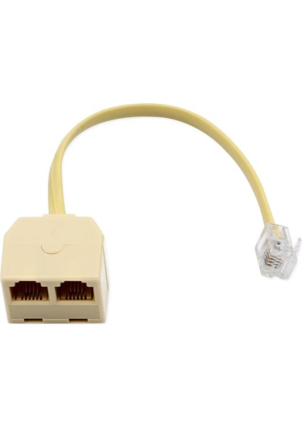 RJ11 2in1 Spitter RJ11 Telefon Hat Çoklayıcı Splitter 1 Giriş 2 Çıkış modelleri