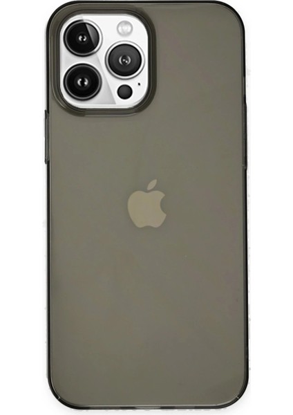 iPhone 14 Pro Kılıf Pc Sert Şeffaf Kapak - Siyah - NX1117-8607