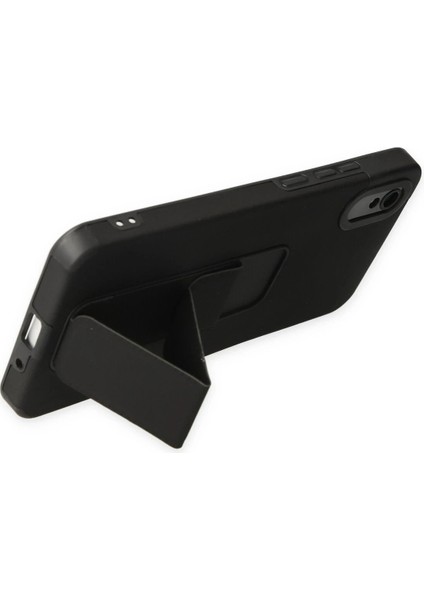 Xiaomi Redmi 9A Kılıf Mega Standlı Silikon - Siyah - NX9085-7024 fırsatları