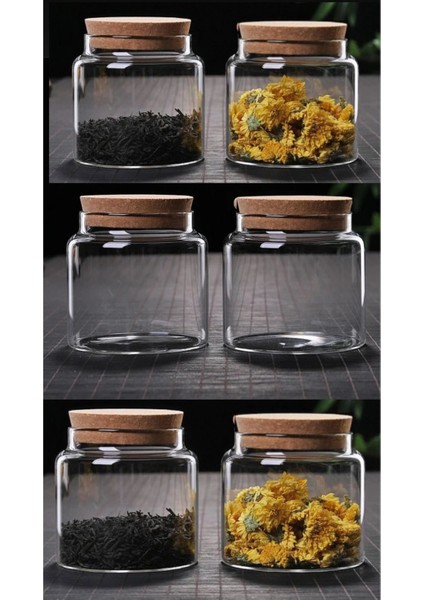 6'lı Mantar Kapaklı Cam Kavanoz Baharat Takımı, 575CC, Şık ve Kullanışlı Set fiyatları