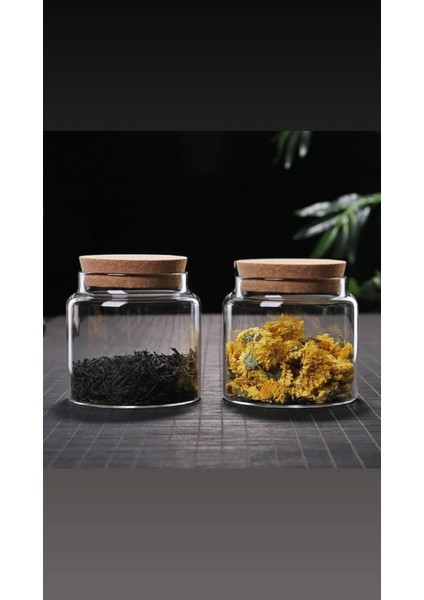 6'lı Mantar Kapaklı Cam Kavanoz Baharat Takımı, 575CC, Şık ve Kullanışlı Set modelleri