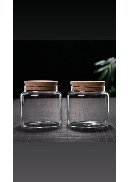 6'lı Mantar Kapaklı Cam Kavanoz Baharat Takımı, 575CC, Şık ve Kullanışlı Set fırsatları