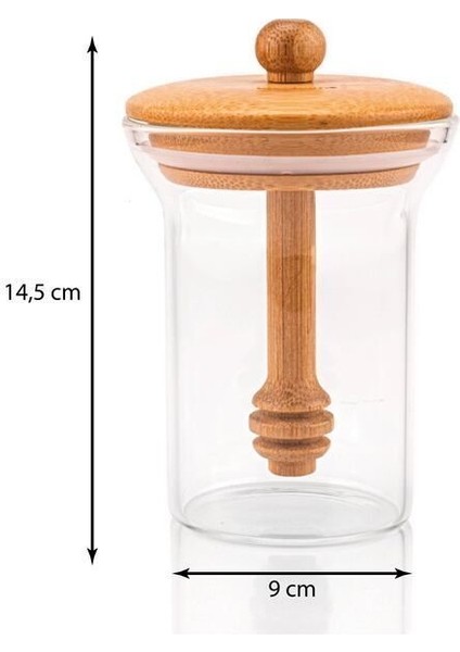 Beyaz Cam Saklama Kabı, Bal Kaşıklı, Şık ve Pratik Mutfak Gereçleri modelleri