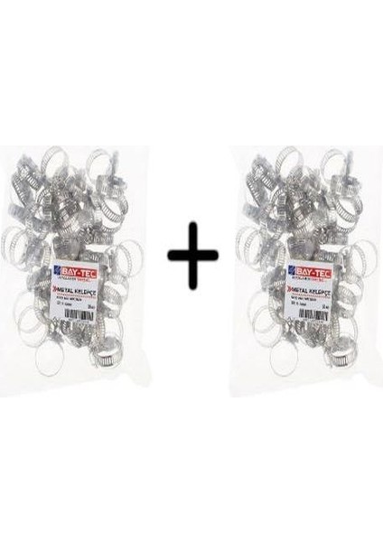 Kelepçe Metal 16-23X8MM MK1823 5449 100'LÜ Paket Erpilsan Elektronik