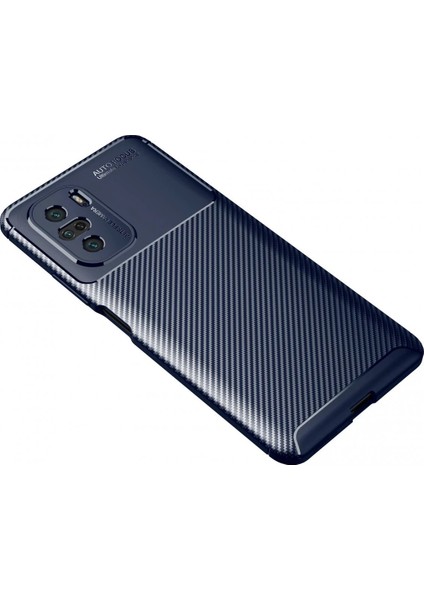 Xiaomi Poco F3 Kılıf Auto Focus Karbon Kapak - Lacivert - NX9922-1284 fiyatları