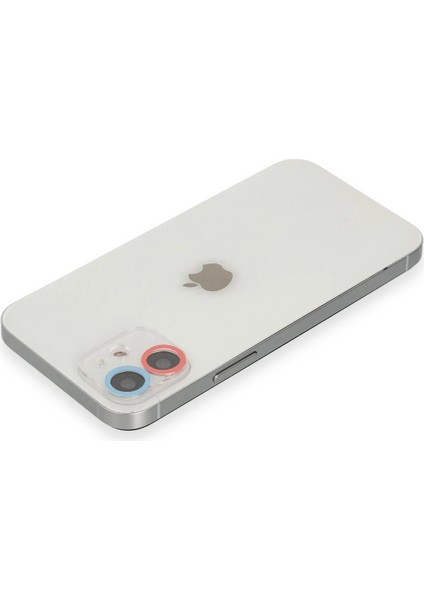 iPhone 12 Renkli Kamera Lens Koruma Cam - Pembe-Mavi - NX1246-9008 fiyatları