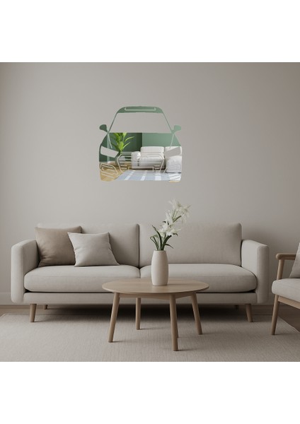 Modern Araba Silüeti Dekoratif Duvar Sanatı - NX2579-6985