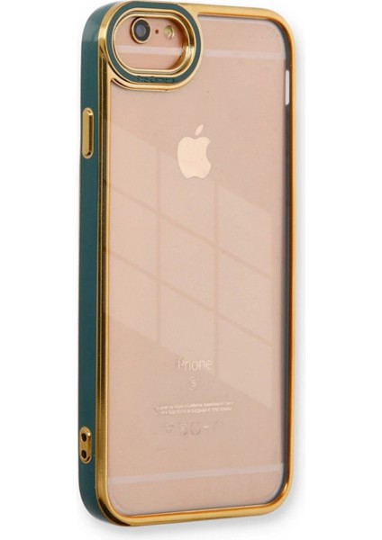 iPhone 6 Kılıf Liva Lens Silikon - Yeşil - NX6454-7538