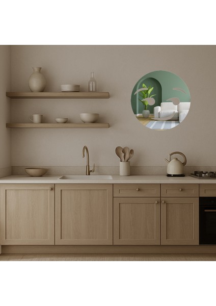 Sırıtkan Yüz Ifade Dekoratif Aynalı Tablo - 3mm - NX5684-3383 modelleri