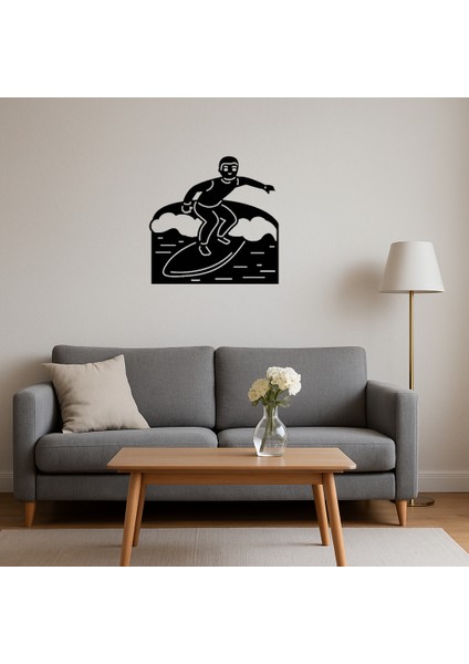 Sörf Yapan Emoji Dekoratif Tablo - NX3215-4204 fırsatları