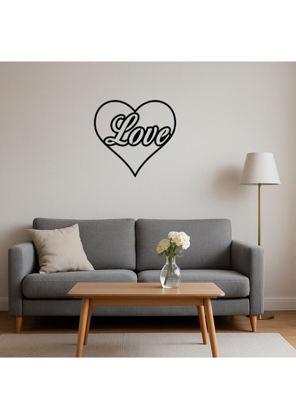 Kalp ve Aşk Temalı Dekoratif Tablo - NX5853-8537 fırsatları