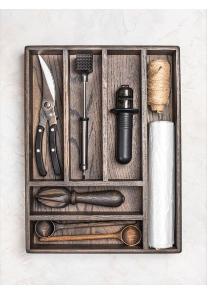 Kahverengi Ahşap Çekmecede Düzenleyici, Şık ve Kullanışlı Iç Organizatör. fiyatları