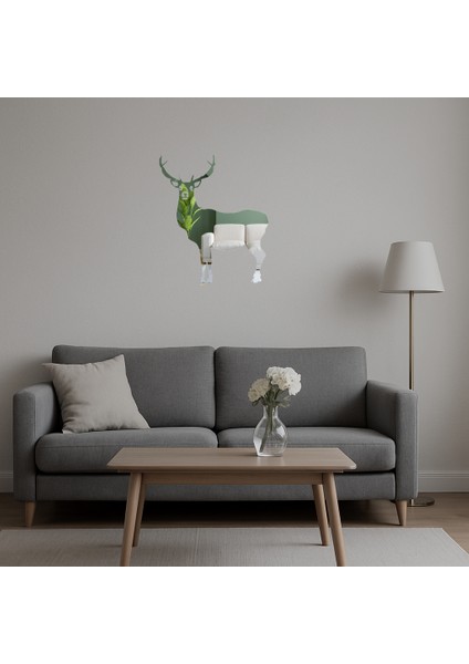 Doğa Temalı Geyik Aynalı Tablosu - NX8824-8682 indirimleri