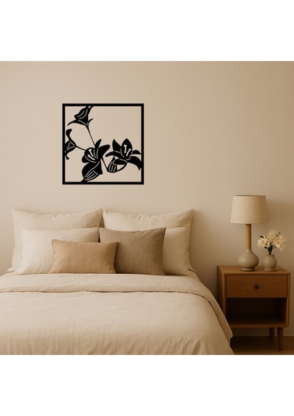 Sanatsal Çiçek Tasarımlı Dekoratif Tablo - NX4236-7207