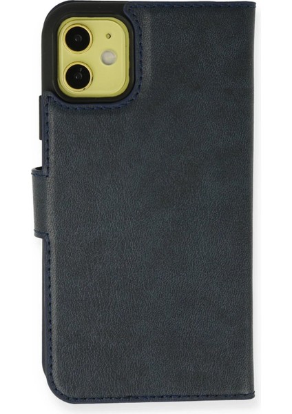 iPhone 13 Mini Kılıf Trend S Plus Kapaklı Kılıf - Lacivert - NX4734-3074