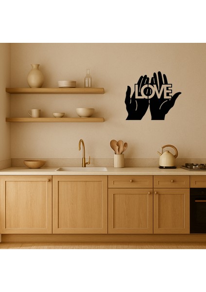 Eller Üzerinde Aşk Dekoratif Tablo - NX9998-8973 fiyatları