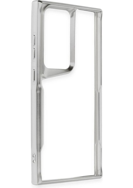 Samsung Galaxy S25 Ultra Kılıf Boyi Silikon Kapak - Gümüş - NX3411-9914 fiyatları