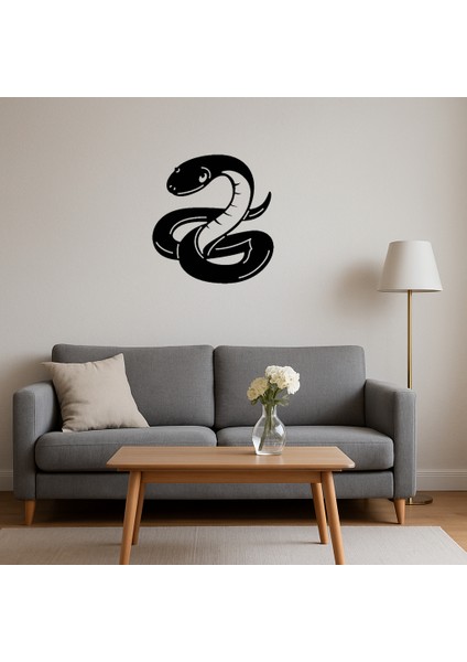 Yılan Figürlü Modern Iç Mekan Duvar Tablosu - NX4938-6051 fırsatları