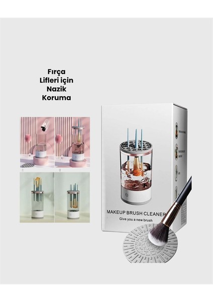 Taşınabilir, Sessiz ve Güçlü Makyaj Fırçası Temizleme Makinesi fiyatları