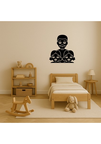 Iç Mekan Dekoratif Baba ve Kız Emoji Tablosu - NX6830-1606 modelleri