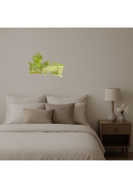 Abc Harfleri Dekoratif Altın Aynalı Tablo - NX9116-6110 fiyatları