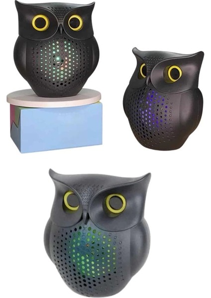 Tws Bluetooth Hoparlör Baykuş Tasarımlı Taşınabilir Rgb Işıklı Uzun Pil Ömrü fırsatları