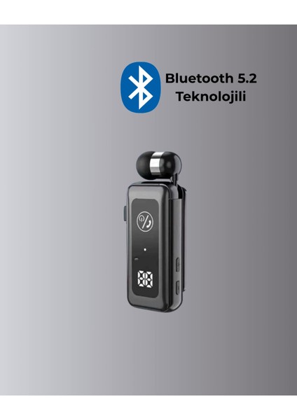 Içi Sarılabilen Kablo ve Yaka Klipsli Bluetooth Kulaklık fırsatları